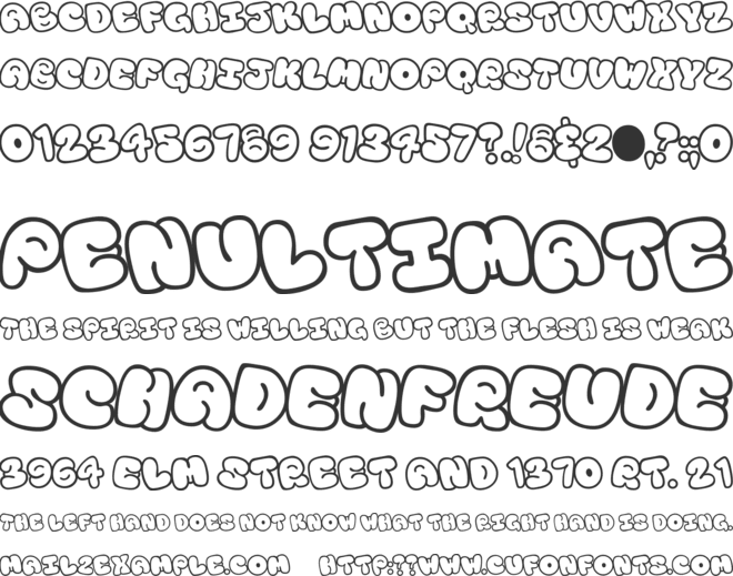 Tourist Trap font preview