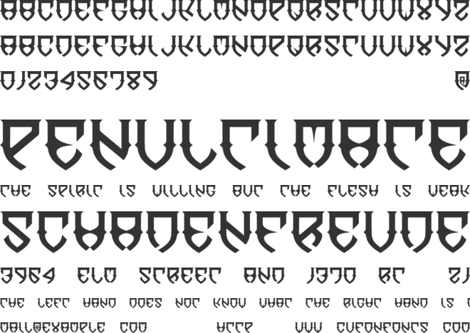 Dawn of Mellido font preview