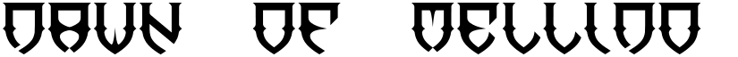 Dawn of Mellido font