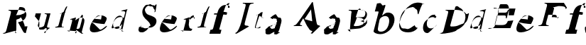 Ruined Serif Ita font
