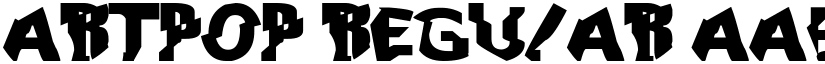 ARTPOP Regular font
