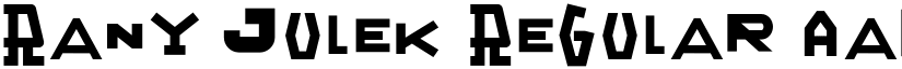 Rany Julek Regular font