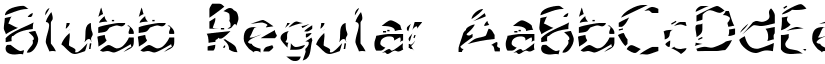 Blubb Regular font