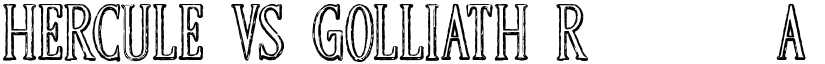 HERCULE VS GOLLIATH font download