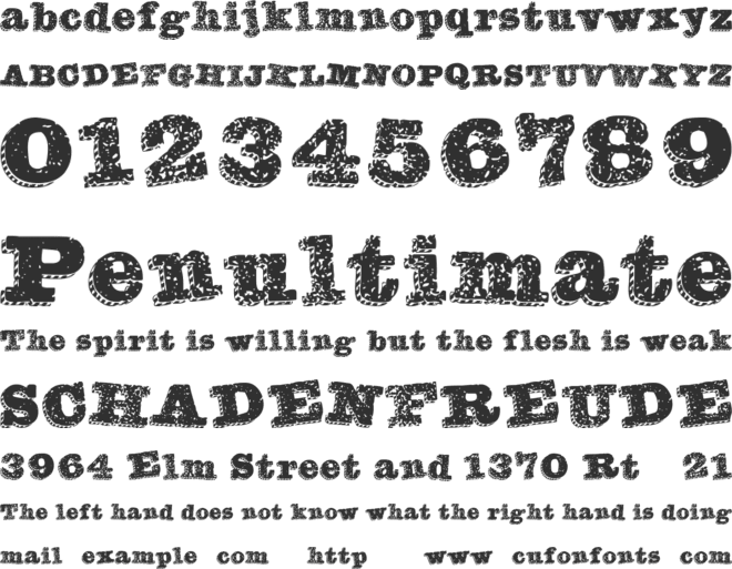 Banqued font preview