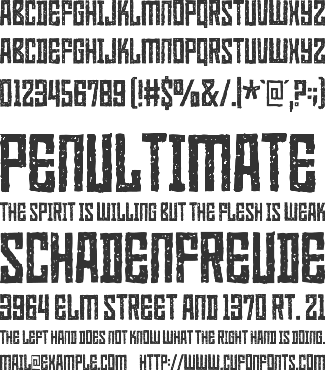 Heatwerk DEMO font preview