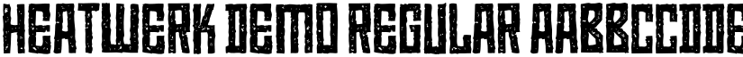 Heatwerk DEMO Regular font