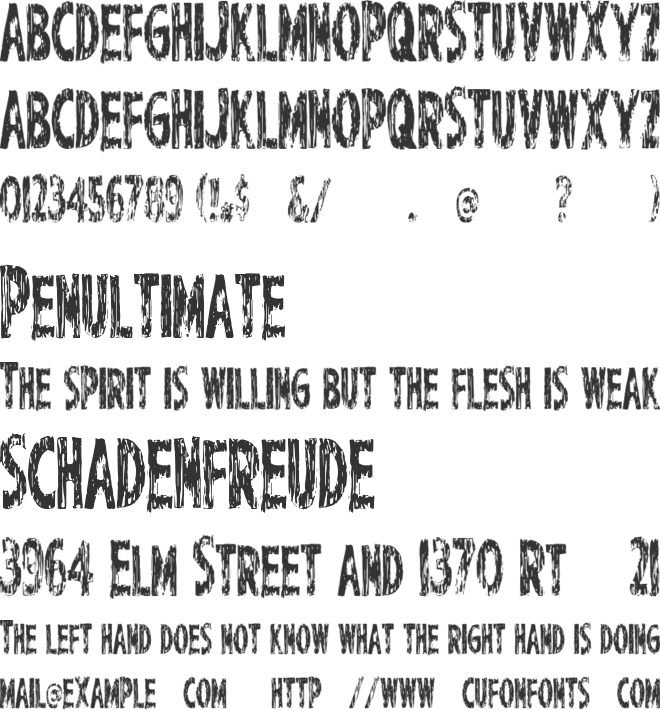 PerfectChisle font preview