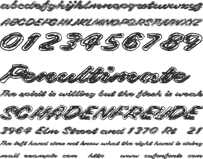 Gaslighter font preview