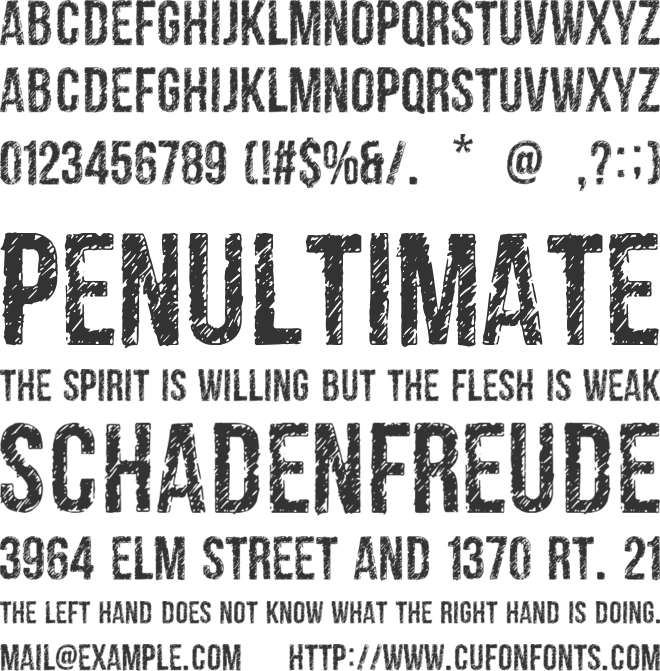 club seven espadas font preview