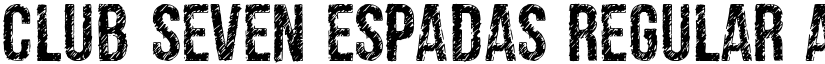 club seven espadas Regular font