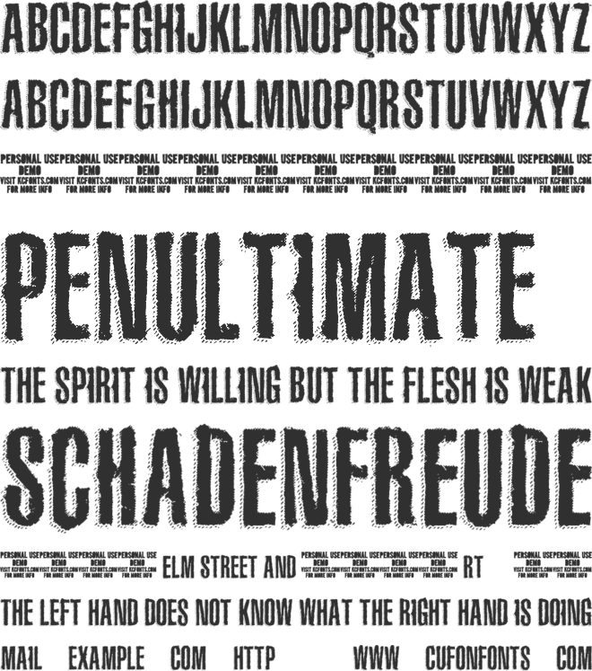 The Main Event font preview