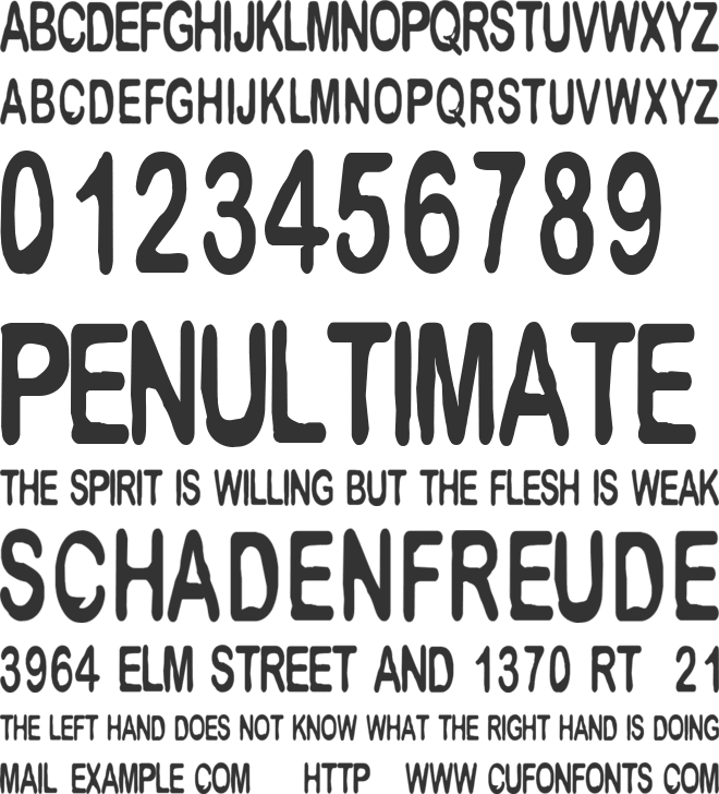 CF Metropolis font preview
