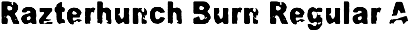 Razterhunch Burn Regular font
