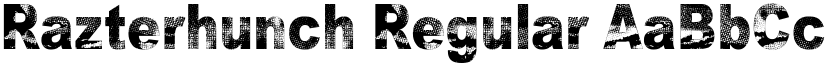 Razterhunch Regular font