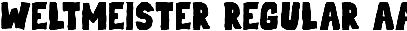 Weltmeister Regular font