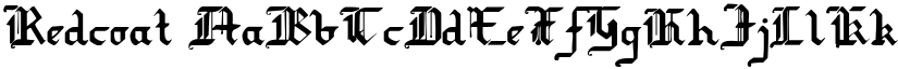 Redcoat font