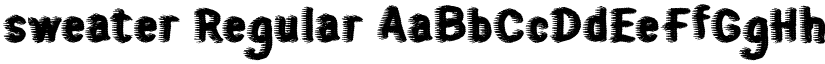 sweater Regular font