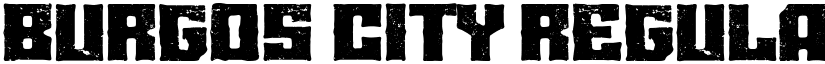 Burgos city Regular font