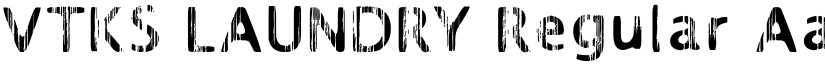 VTKS LAUNDRY Regular font