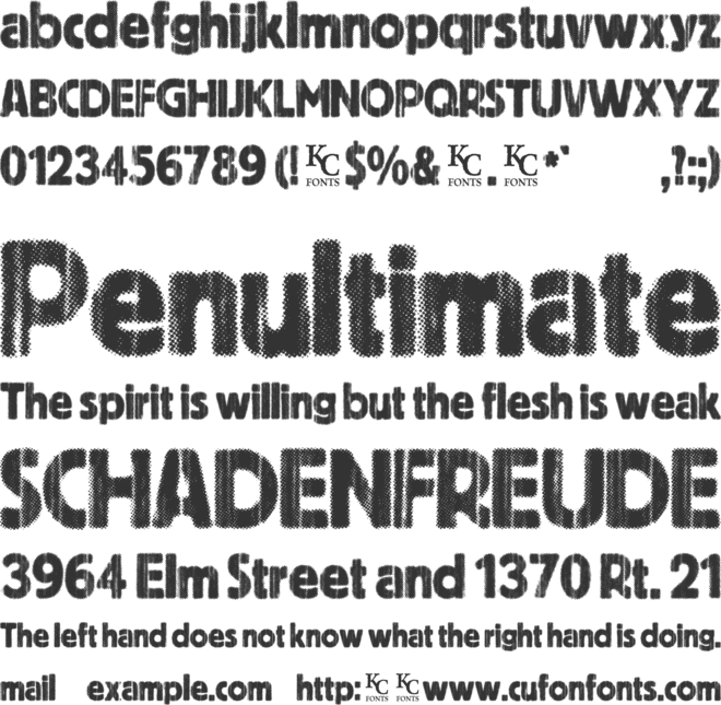 Indie Press font preview