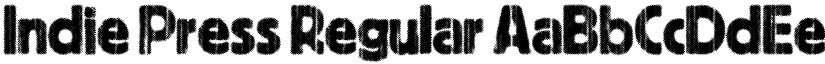 Indie Press Regular font