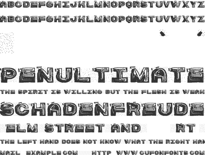 SS Barracuda St font preview