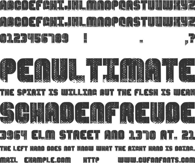 In Metro Caves font preview