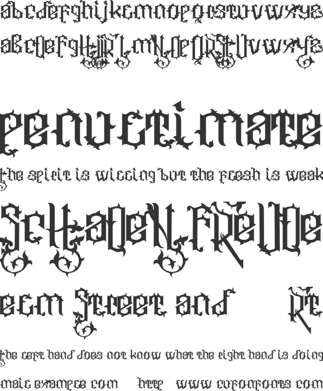 Ornatix font preview