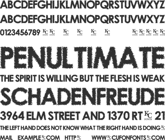 Overcast Skies font preview