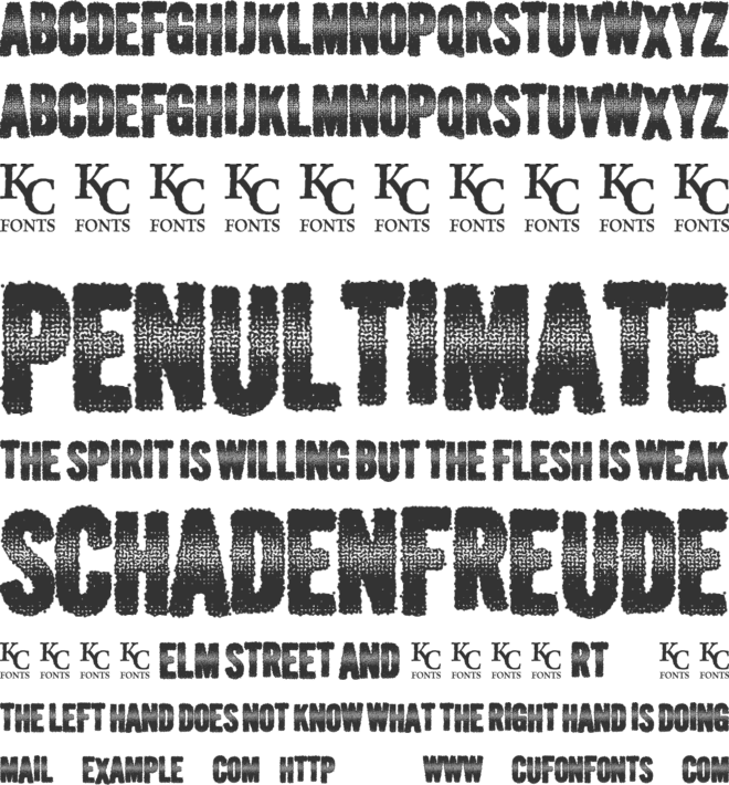 Verbal Diarrhea font preview