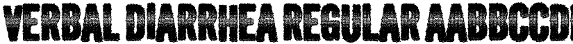 Verbal Diarrhea Regular font