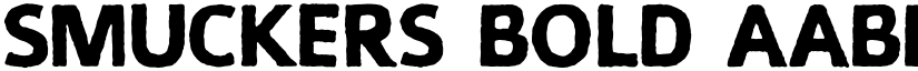 Smuckers Bold font
