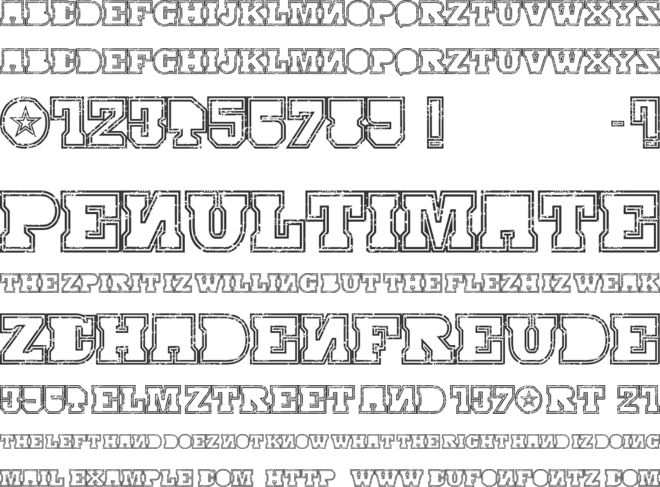 SERIAL-MKV1- font preview