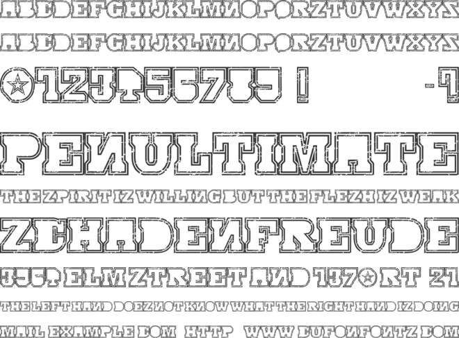 SERIAL-MKV1- font preview