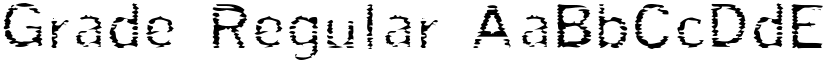Grade Regular font