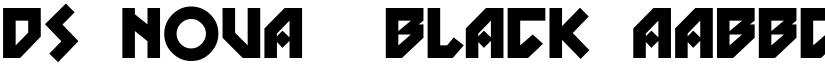 DS Nova  Black font