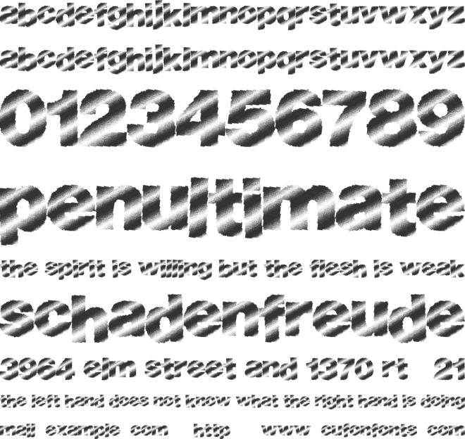 BouldLight font preview