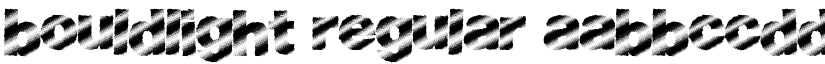 BouldLight Regular font