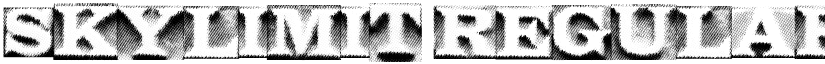 SkyLimit Regular font