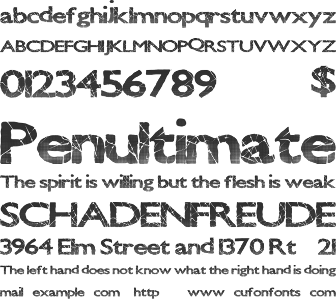 StonedHeights font preview