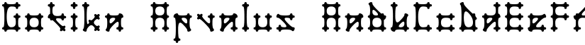 Gotika Apvalus font