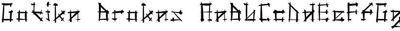 Gotika Brokas font
