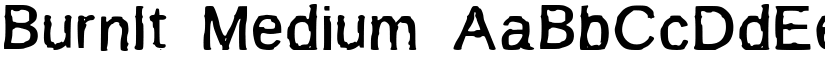 BurnIt Medium font