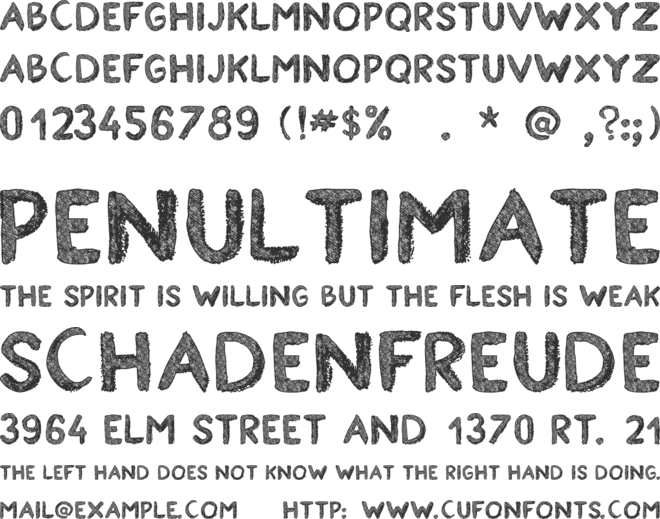 Estancofida tfb font preview
