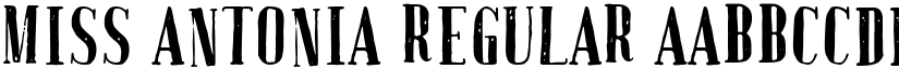Miss Antonia Regular font