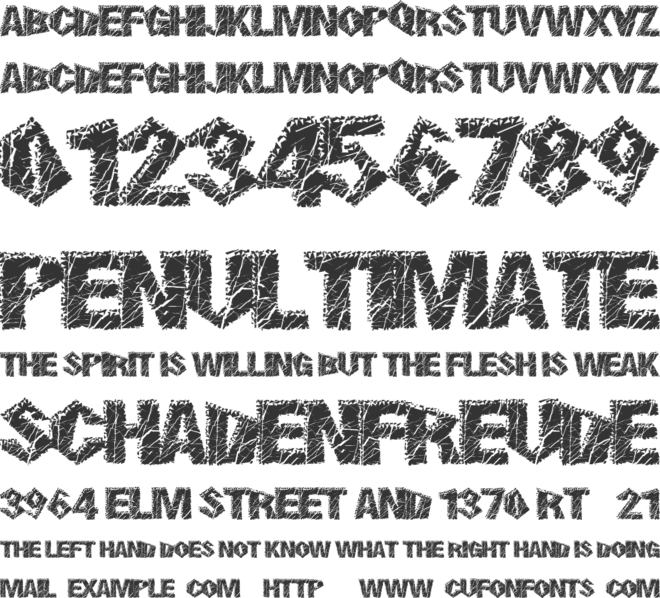 SmokingCracks font preview