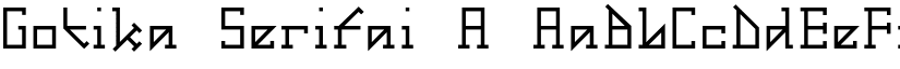 Gotika Serifai A font