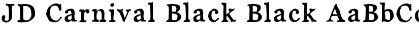 JD Carnival Black Black font
