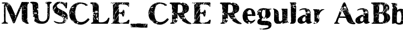 MUSCLE_CRE Regular font